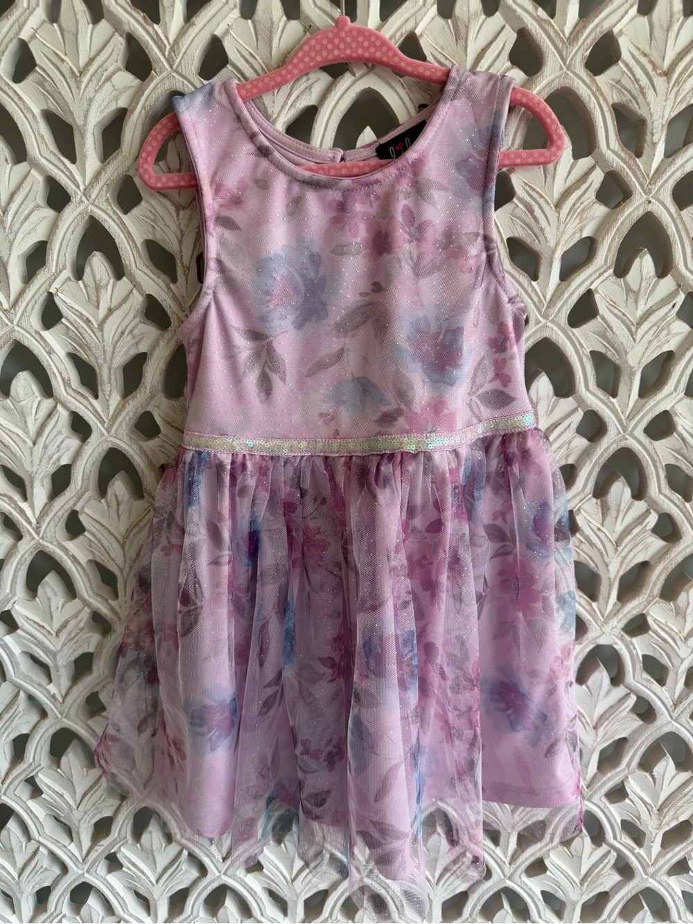 Lilt Girls Floral Tulle Dress Size 5T